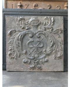 Plaque de Cheminée avec Blason