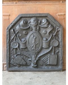 Plaque de Cheminée avec Blason