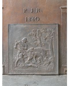 Plaque de Cheminée 'Chasseur'