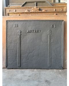 Plaque de Cheminée 'Colonnes de Liberté'
