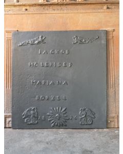 Plaque de Cheminée 'Mariage'
