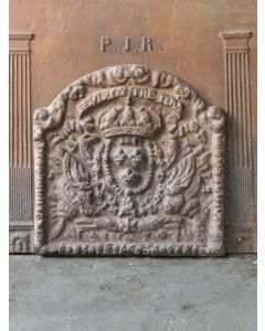 Plaque de Cheminée 'Armes de France'