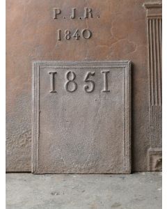 Plaque de Cheminée 'Année'