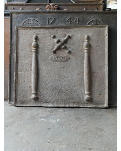 Plaque de Cheminée 'Croix de Saint André'