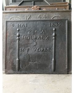 Plaque de Cheminée 'Mariage'