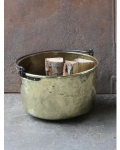 Porte-Bûches en Laiton Poli