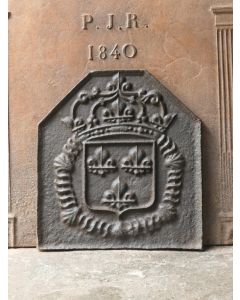Plaque de Cheminée 'Armes de France'