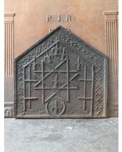 Plaque de Cheminée 'Armes Gothiques'