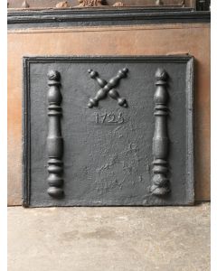 Plaque de Cheminée 'Croix de Saint André'