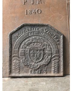 Plaque de Cheminée 'Armes de France'