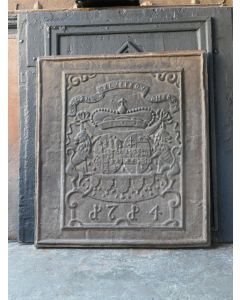 Plaque de Fonte avec Blason