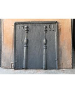 Plaque de Cheminée 'Colonnes d'Hercule'