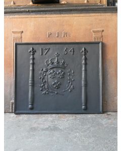 Plaque de Cheminée 'Armes de France'