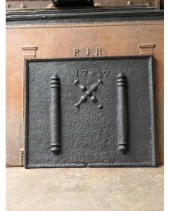 Plaque de Cheminée 'Croix de Saint André'