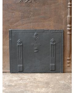 Plaque de Cheminée 'Panier de Fleurs'