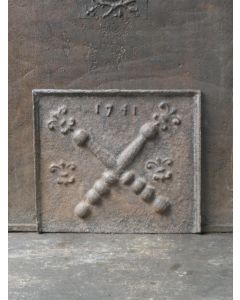 Plaque de Cheminée 'Croix de Saint André'
