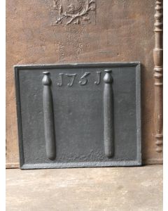 Plaque de Cheminée 'Colonnes d'Hercule'