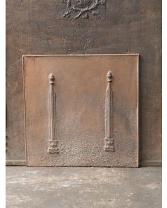 Plaque de Cheminée 'Colonnes de Liberté'