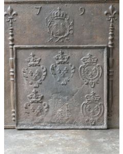 Plaque de Cheminée 'Armes de France'