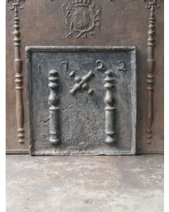 Plaque de Cheminée 'Croix de Saint André'