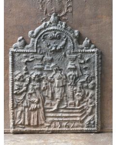 Plaque de Cheminée 'Thème Religieux'