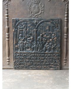 Plaque de Cheminée 'Thème Religieux'