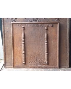 Plaque de Cheminée 'Colonnes d'Hercule'