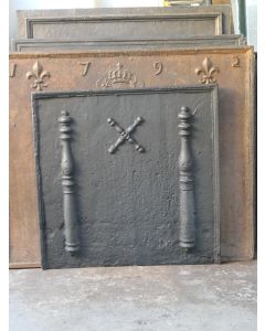 Plaque de Cheminée 'Croix de Saint André'