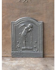 Plaque de cheminée 'Cupidon Pleurant'