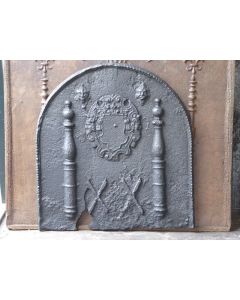 Plaque de Cheminée avec Blason