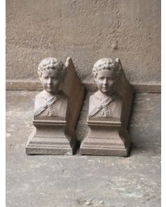 Anciens Chenets Fer Forgé