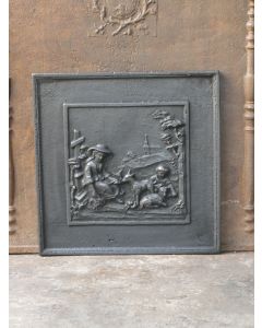 Plaque de Cheminée 'Scène Rurale'