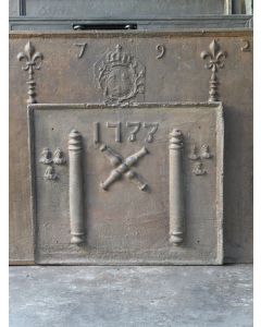 Plaque de Cheminée 'Croix de Saint André'