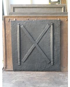 Plaque de Cheminée 'Croix de Saint André'