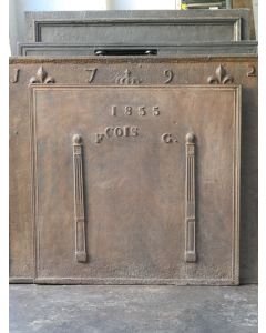 Plaque de Cheminée 'Colonnes de Liberté'
