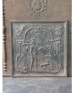 Plaque de Cheminée 'Chasseur'