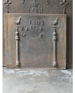 Plaque de Cheminée 'Mariage'