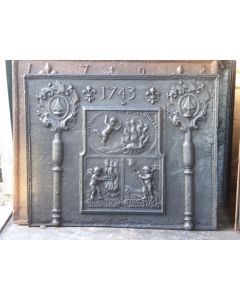 Plaque de Cheminée 'Allégorie de l'Amour'