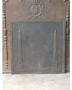 Plaque de Cheminée 'Colonnes de Liberté'