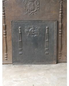 Plaque de Cheminée 'Piliers avec Décoration'