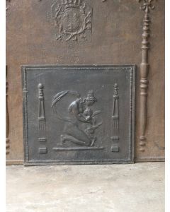 Plaque de Cheminée 'Femme avec Cupidon'