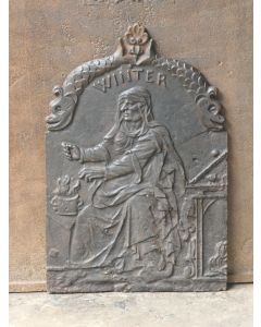 Plaque de Cheminée 'L'Hiver'