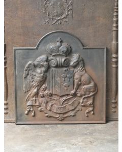 Plaque de Cheminée avec Blason