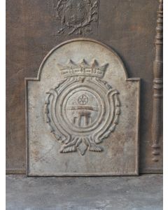 Plaque de Cheminée avec Blason