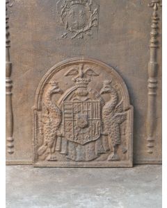 Plaque de Cheminée avec Blason