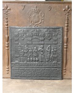 Plaque de Cheminée 'Thème Religieux'