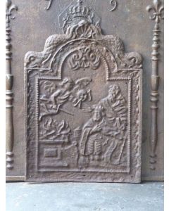 Plaque de Cheminée 'Thème Religieux'