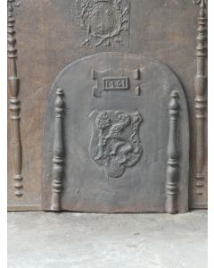 Plaque de Cheminée avec Blason