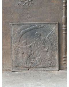 Plaque de Cheminée 'Homme avec Enfant'