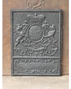 Plaque de Cheminée avec Blason